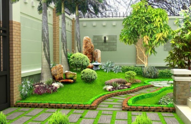 2 Nguyên tắc quan trọng trong thi công sân vườn biệt thự Quận 9