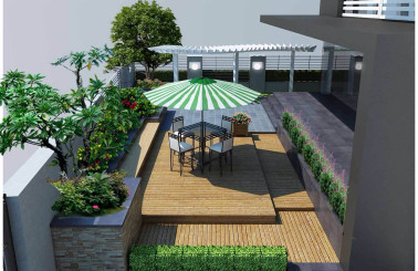 Ngỡ ngàng tiểu cảnh sân vườn tầng thượng đẹp như giấc mộng