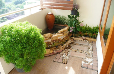 Mãn nhãn trước thiết kế tiểu cảnh sân vườn ban công mê hồn