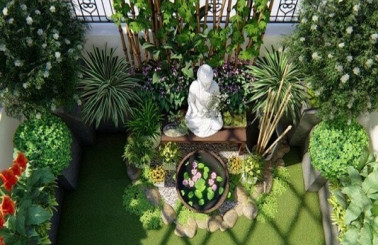 Thi Công Tiểu Cảnh Sân Thượng || 5 Mẹo Sáng Tạo Đẹp Mắt
