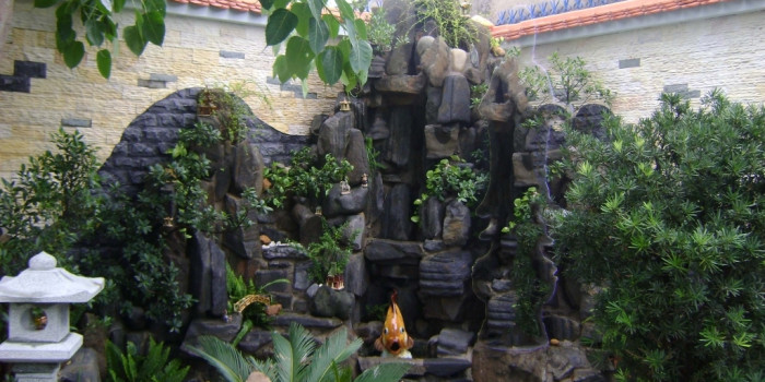 Đơn vị thi công tiểu cảnh non bộ đem lại giàu có, tài lộc cho gia chủ