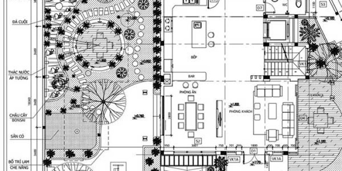 Bản vẽ tiểu cảnh sân vườn - 5 yếu tố cần thiết để có một tiểu cảnh đẹp