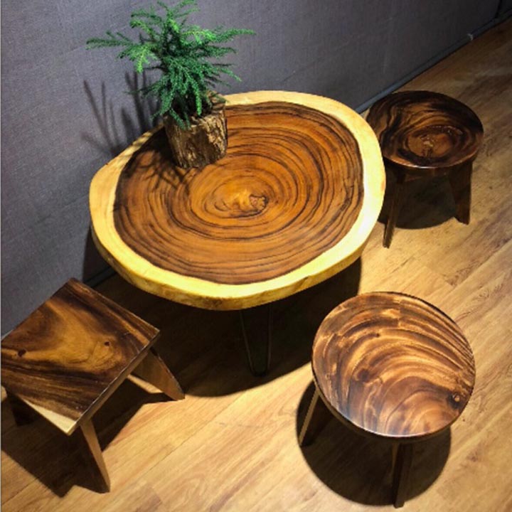 Bàn ghế gỗ tự nhiên