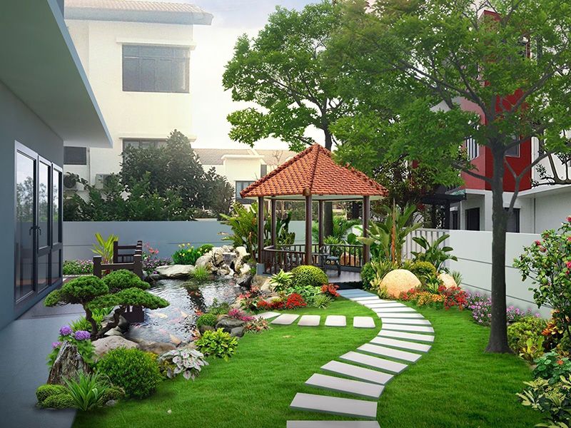 Khuôn viên sân vườn