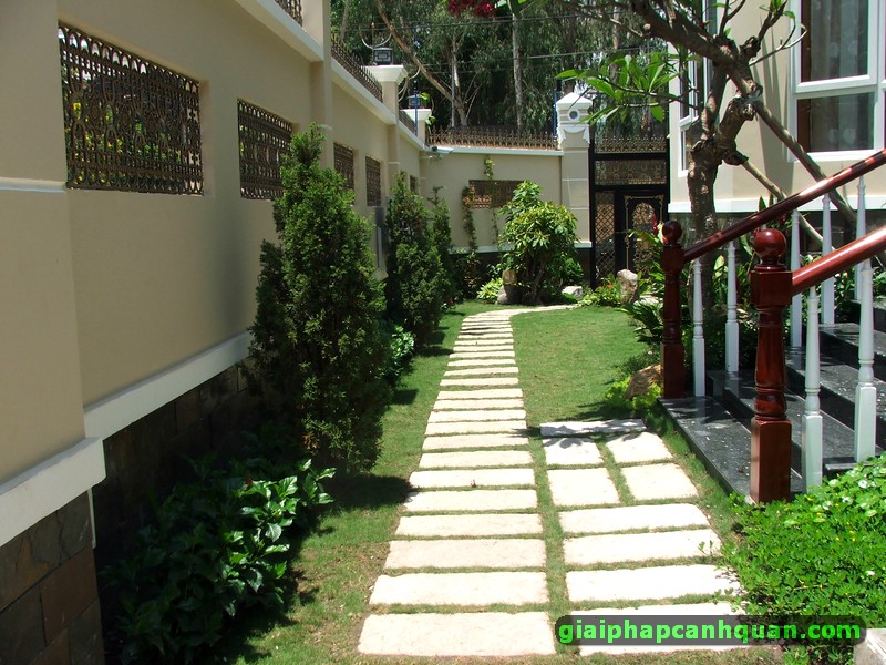 Thi công sân vườn Biệt thự 03